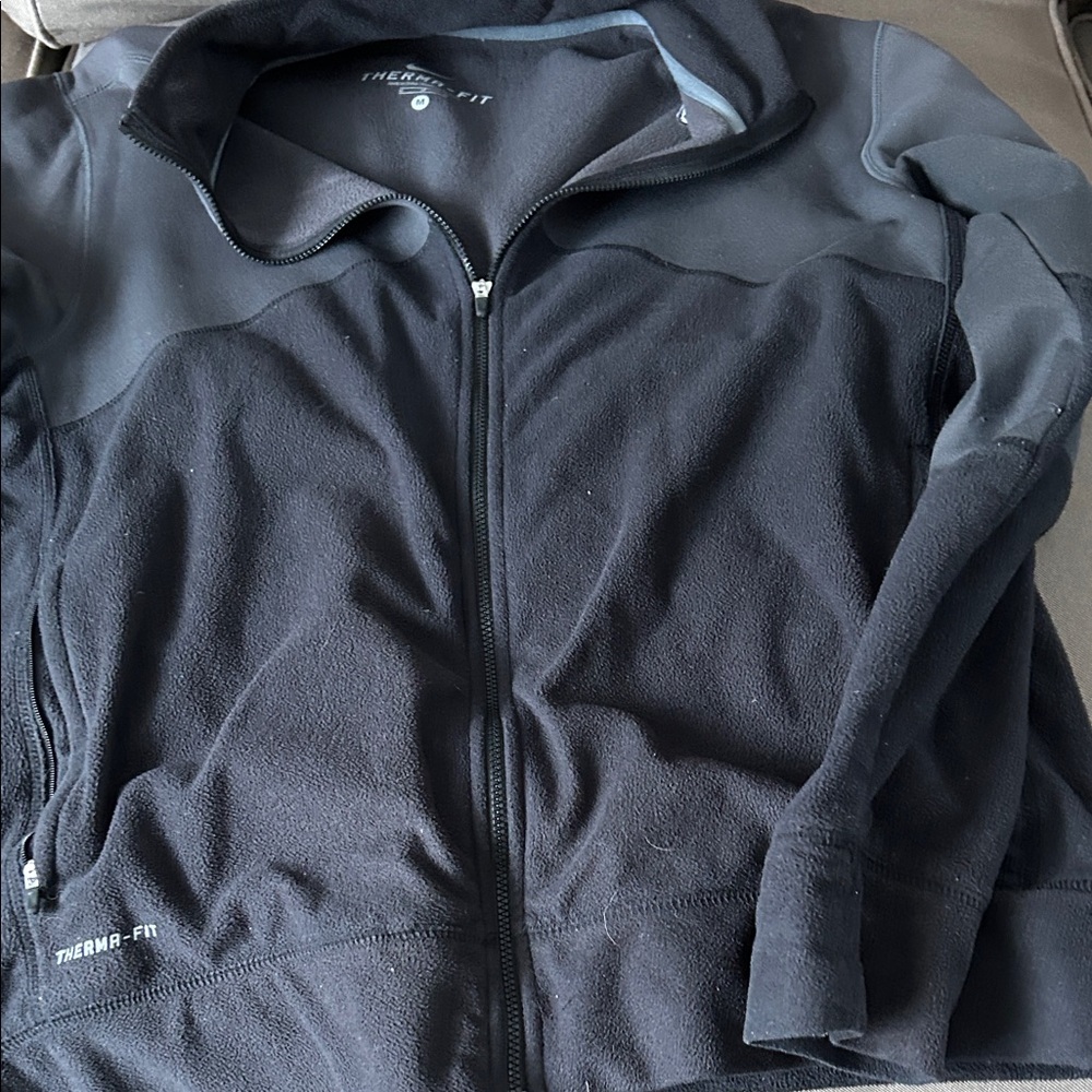 Nike Men's Black and Gray Performance Jacket
